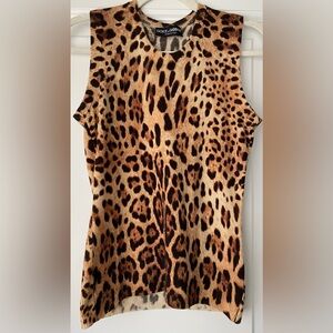 Dolce & Gabbana Leopard Print Tank Top